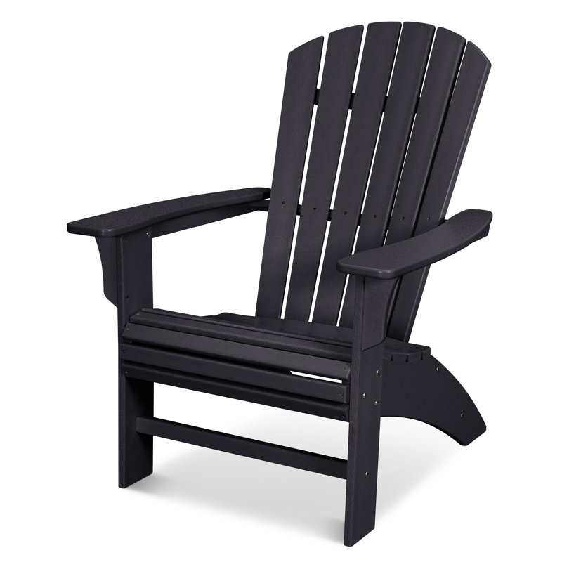 TREX Outdoors Yacht Club Curveback Adirondack Chair, Ash Charcoal Revolution®