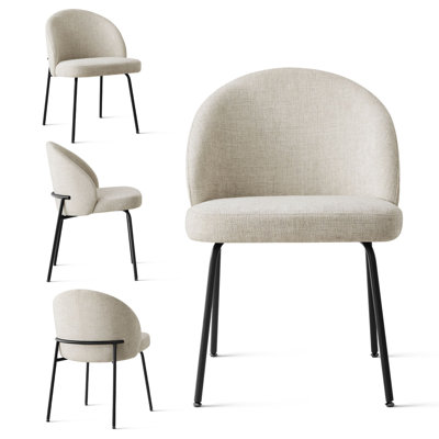Modern Upholstered Dining Chairs (Set of 4)