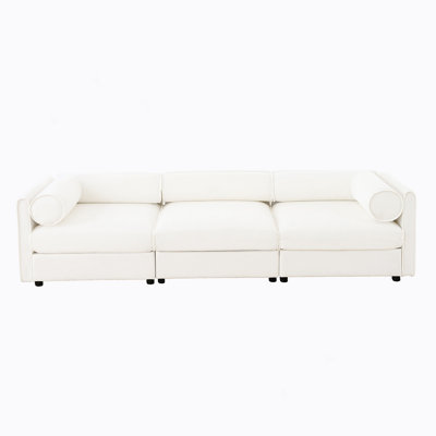 Canapé contemporain en forme de L avec rangement dissimulé et conception ergonomique
