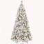 Sapin de Noël floqué de 2,13 m avec 450 lumières DEL blanc chaud et 1060 pointes enneigées-1424248823