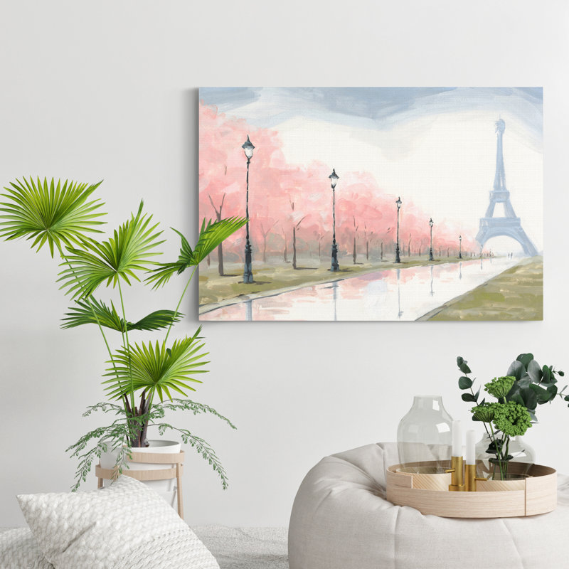 Paris au Printemps I - reproduction sur toile, H 48 po x l 32 po x P 1 po