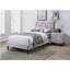 Magnifique table de chevet 1 pièce avec 2 tiroirs, velours, mobilier de chambre à coucher, design tendance, pieds résistants à la pression-739345167