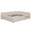 Grand lit plateforme tapissier avec port USB et gigogne-574579943