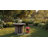 22.8 in. Round Wood Top Nesting Coffee Tables and Ottoman with Beige Cushion-1040541666