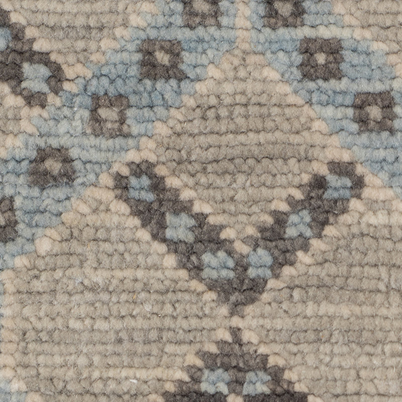 Blu Drayer Wool Geometric Indoor Rug, Rectangle 2' x 3'