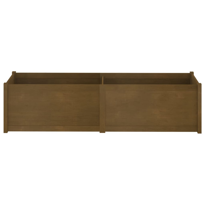 Olyve Wood Planter, 19.7" H x 78.7" W x 19.7" D, Brown