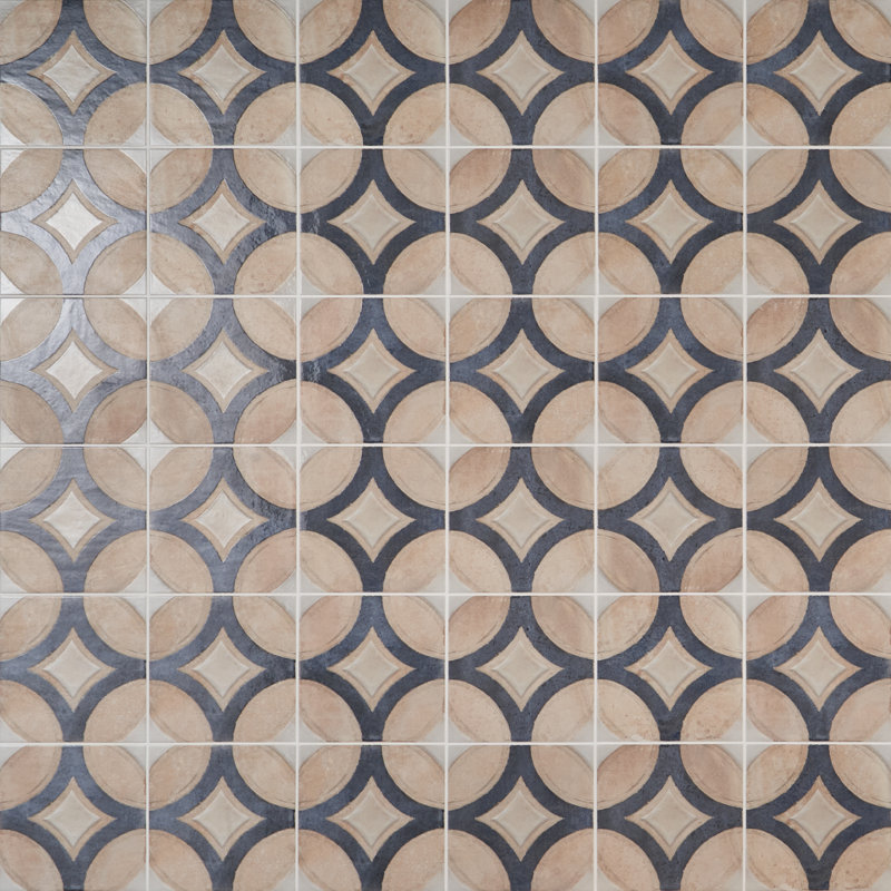 Capri Angela Harris 7,87 po X 7,87 po Carreau de plancher et de mur en porcelaine matte (10,76 pieds carrés / caisse)