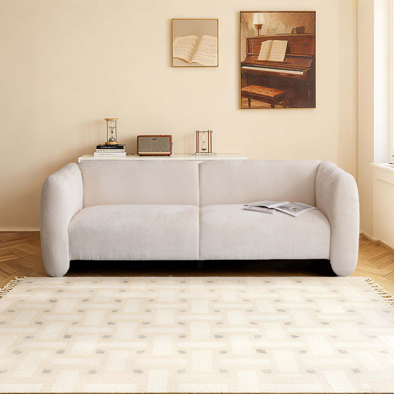 Canapé en tissu de 83 po, Beige
