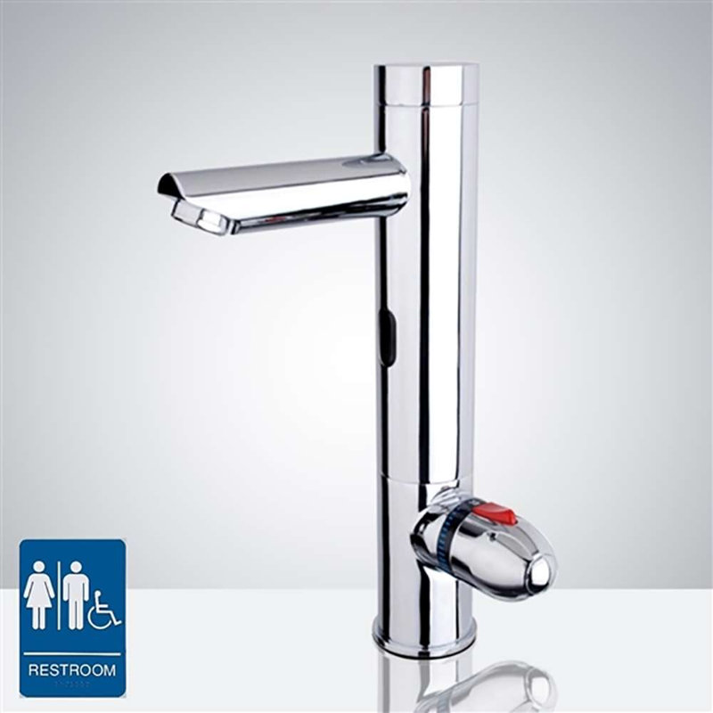 Touchless Bathroom Faucet with Temperature Control