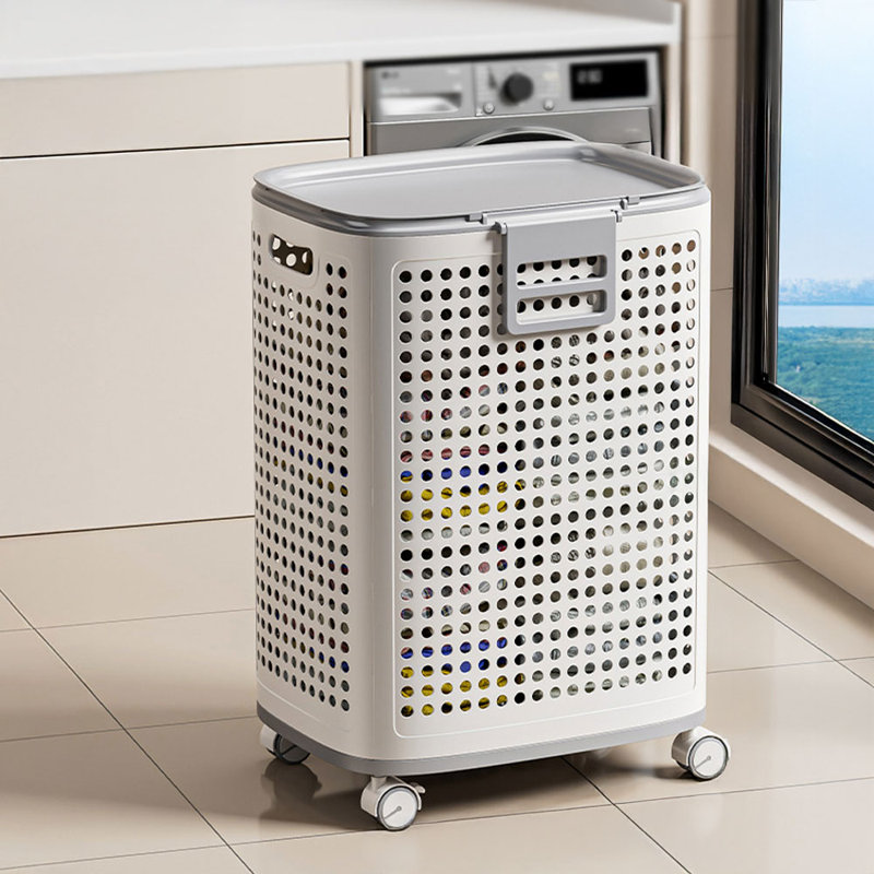 Plastic Laundry Basket with Handles
