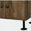 Console à 2 tablettes rétro chêne noir