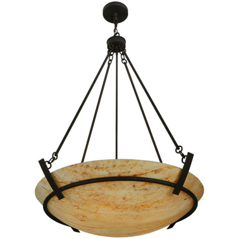 Covina 6 - Light Brown Bowl Pendant