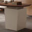 Bureau couleur noyer en bois massif multi-couches avec bureau et bureau-276758948