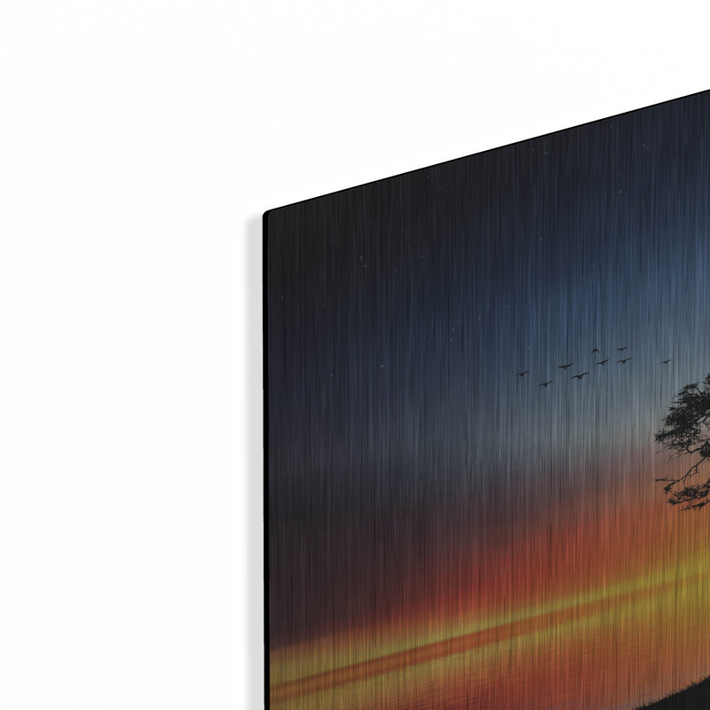 «The Soft Twilight», art mural en métal, H 16 po x l 24 po