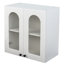 Armoire murale, armoire murale vitrée arquée, armoire flottante avec tablettes réglables pour la cuisine, la salle de bain et le salon