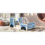 Lit plateforme en bois avec roulettes-409067535