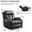 Myria 33.07" W Friendly Fabric Upholstered Manual Vibration Massage Recliner Chair with Dual Cup Holders & Heating & Massage Remote-746560306