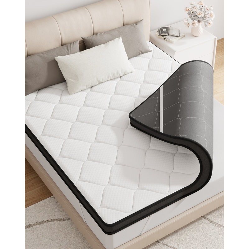 3" Quilted Mattress Topper with Breathable Cover – Plush Comfort & Support, Twin