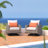 Sameko 2Pc Sunbrella Outdoor Motion Club Chars-100542053-100542052