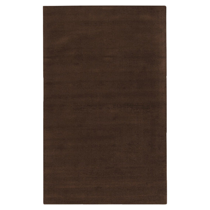 Tapis brun en laine tissé à la main Crowe