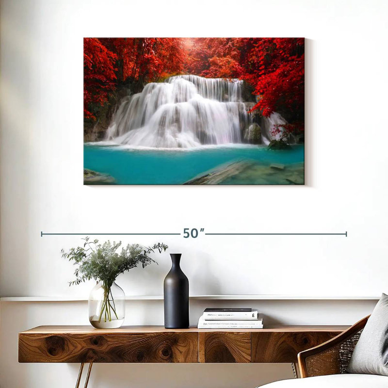 Kerrick Huay Mae Kamin Waterfall, 24" H x 36" W