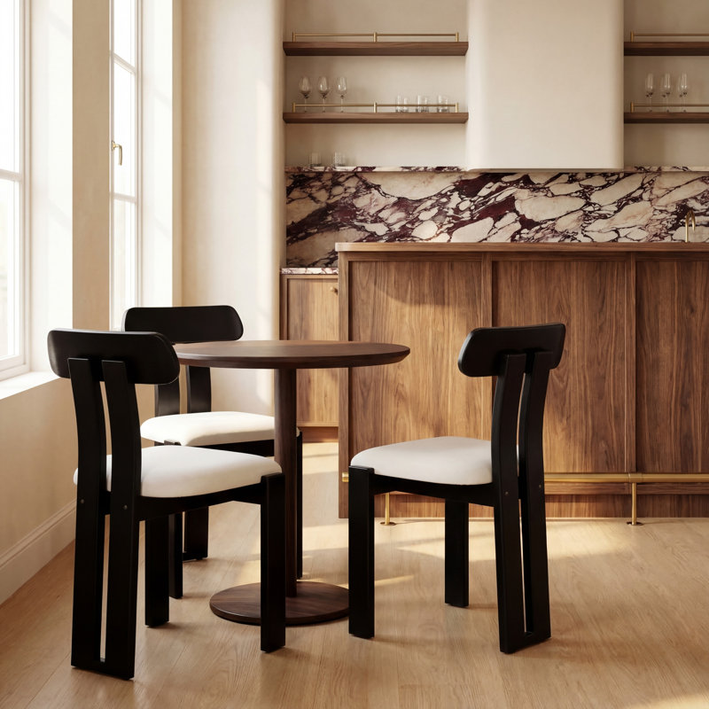 Chaise Keokuk, Crème / noir