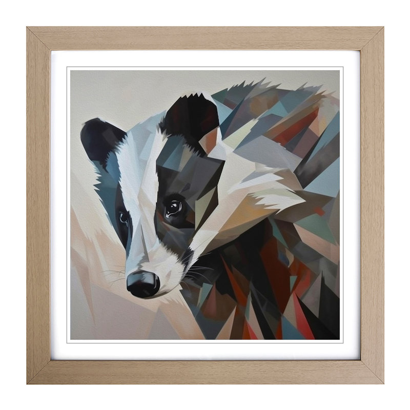 Single Picture Frame Print on Wood, Oak
