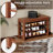 Solid wood shoe rack shoe bench