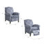 Fauteuil inclinable manuel avec accoudoirs roulés Kirby-54645471