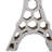 Decorative Object Porcelain Honeycomb Eiffel Tower Design For Home Office Bedroom Living Room - 14" Ivory