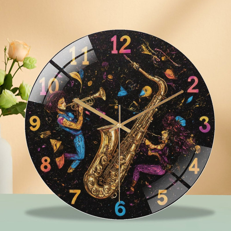Horloge murale avec horloge murale 12 po