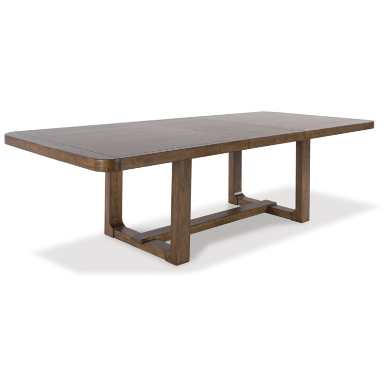 Cabalynn Light Brown Wood Extendable Rectangular Dining Table