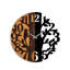 Horloge murale décorative en bois