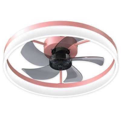 Ventilateurs de plafond avec lumières à DEL à intensité variable, installation encastrée de ventilateurs de plafond modernes et minces