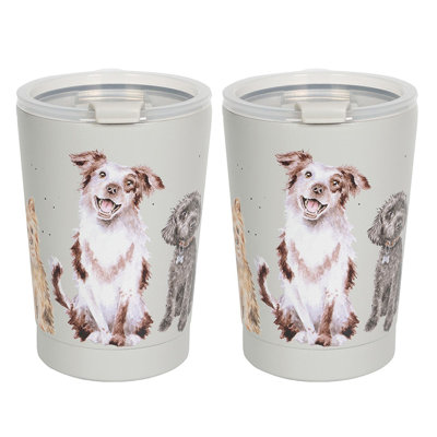 Wrendale Designs Set of 2 Thermal Travel Cup 320ml - Dog