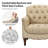 Annja 32" W Tufted Genuine Leather Armchair-87637091