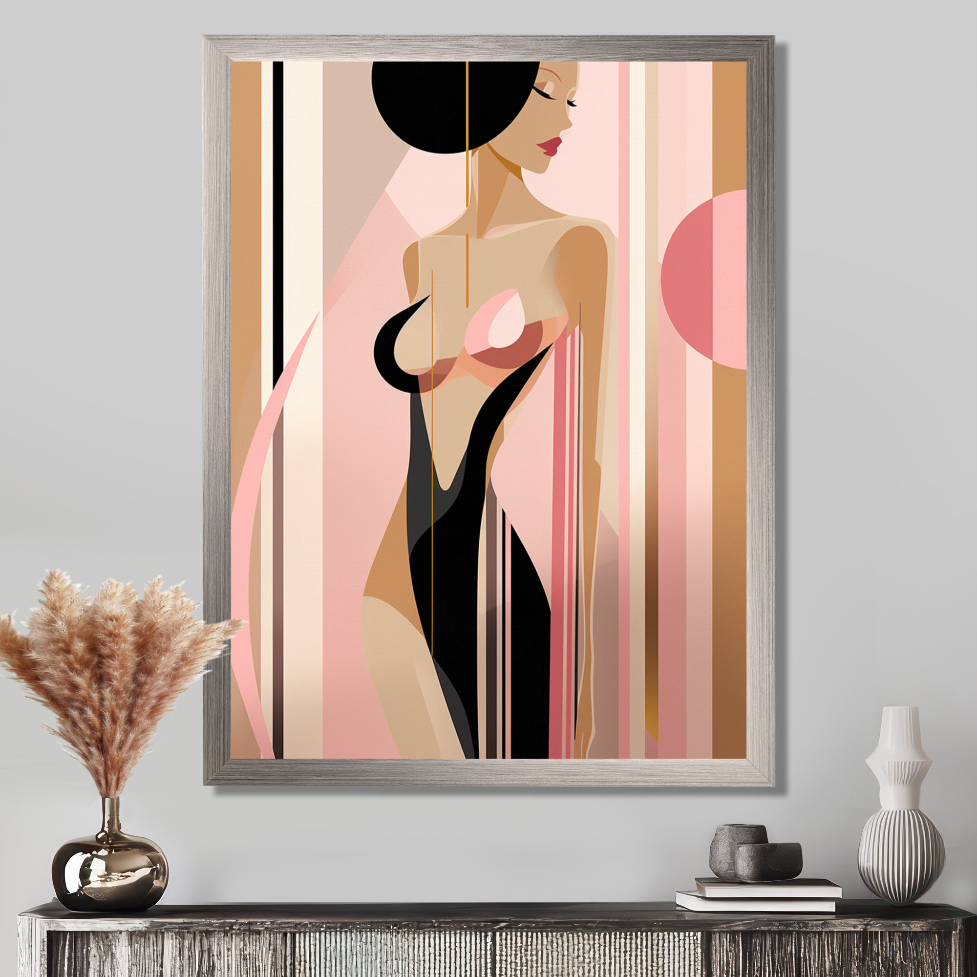 Wrought Studio™ Graceful Elegance Art Nouveau Woman Portrait I ...