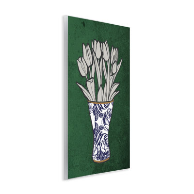 Tulip Bouquet Vase Wall Plaque Art by Marcus Prime