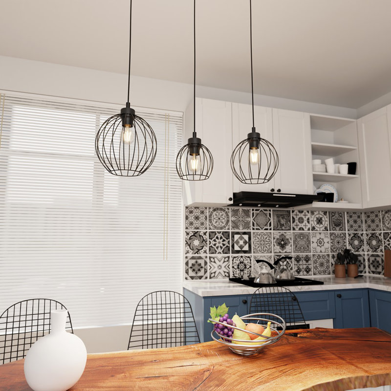 Ahnyla 3 - Light Pendant, Matte Black