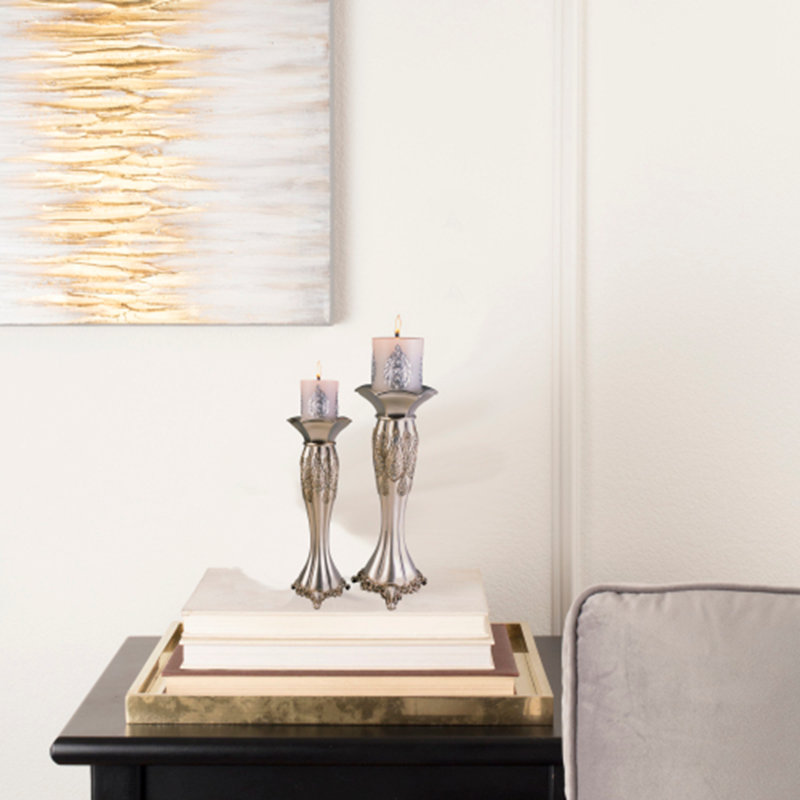 Tall Polyresin Candleholder