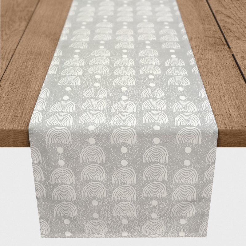Chemin de table Whisler, gris