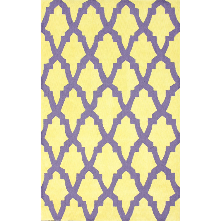 Tapis jaune / mauve Axbridge