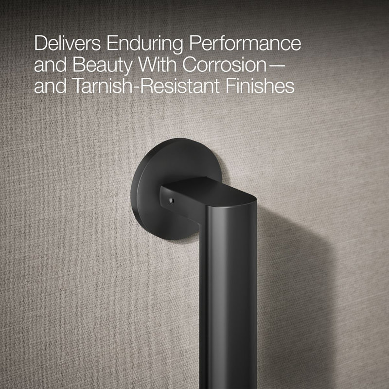 Components In Grab Bar, Matte Black, 42" W