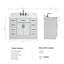 Thornaby 42'' Solid Wood Single Bathroom Vanity with 1.5'' Carrara Marble Top-6427828-40743929