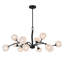 Lustre noir mat 12 lumières Walker