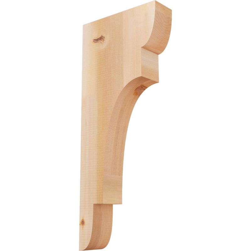New Brighton Corbel, H 28 po x l 3,5 po x P 12 po, Cèdre rouge, Lisse