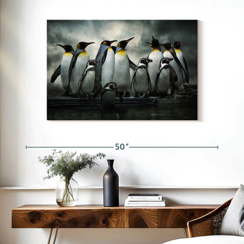 Penguin Huddle, 26" H x 39" W