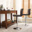 Tabouret de bar pivotant réglable en similicuir, ensemble de 2-1693213508
