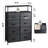 Chaseburg 8-Drawer Dresser with Open Media Shelf, 45.9'' Tall Dresser with Wooden Top, Black Dresser with Sturdy Frame, Chest of Drawers for Bedroom, Closet, Hallway-1768525080