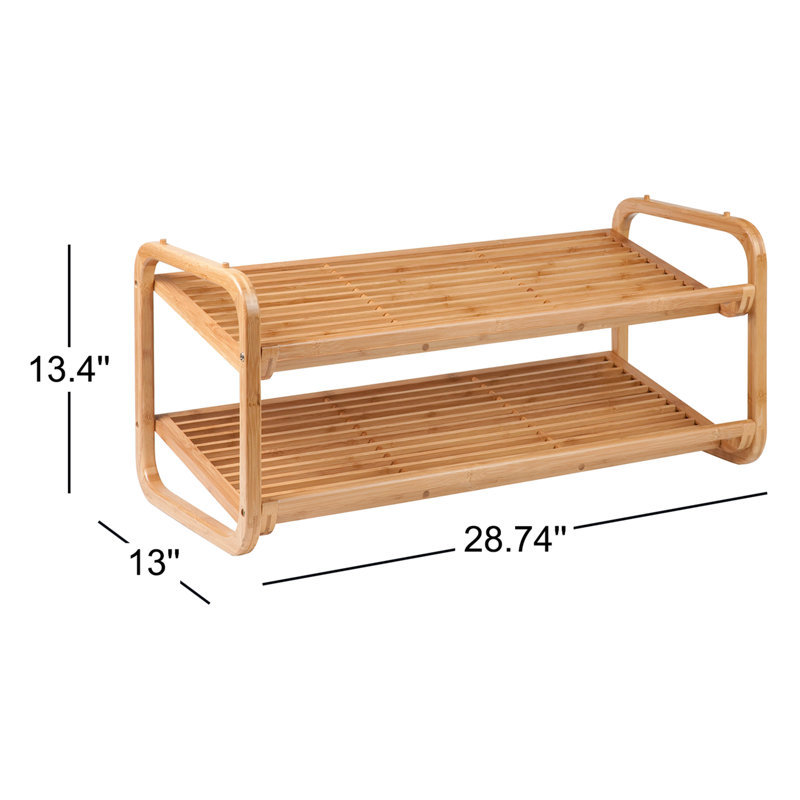 8 Pair Stackable Shoe Rack